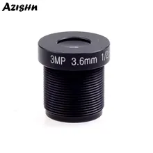 Объектив cctv 3,6 мм 3MP 3,0 Megpixel M12 1/2. " 1080 P объектив mtv ИК HD фиксированная ирисовая диафрагма для cctv камера наблюдения для безопасности