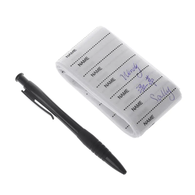 

White Garment Labels Washable Iron on Name Labels Set for Clothes Sewing Accessories