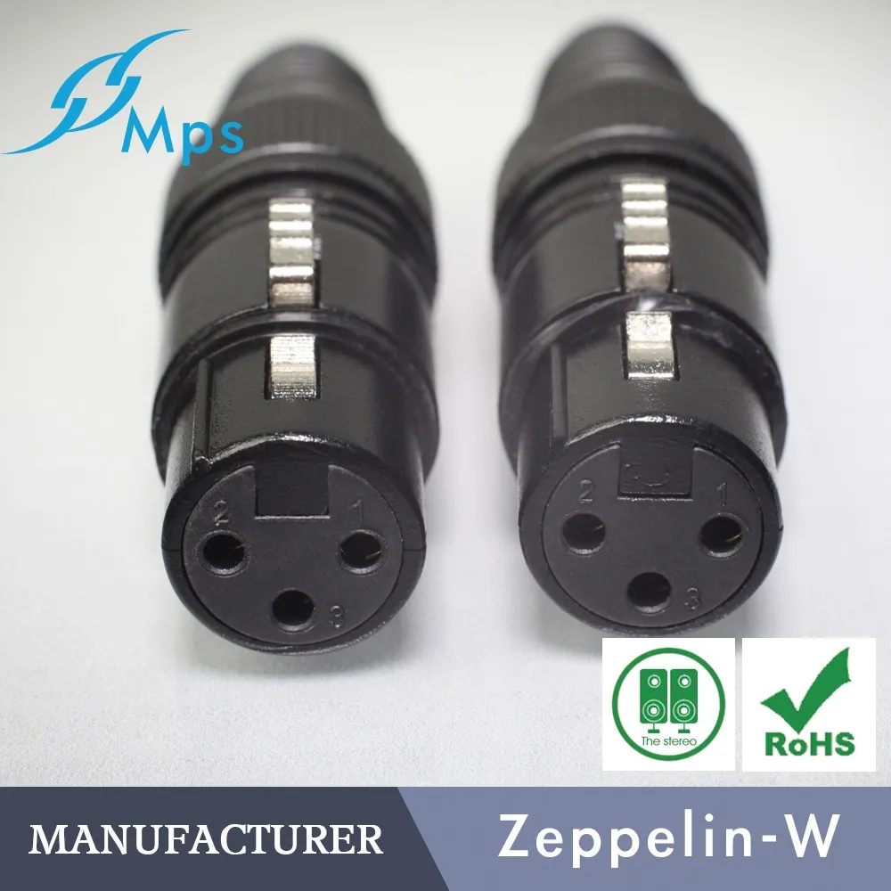 HiFi MPS Zeppelin-W/M, Hi-Fi, Медь XLR Plug 24 к позолоченные female 3 pin Mic микрофон аудио разъем