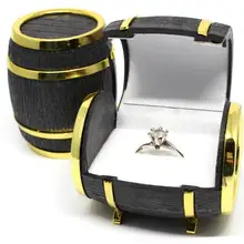 Симпатичные пивные кольца для труб коробка для сережек черный с золотой лентой ювелирных изделий дисплей стойки бархатные коробки для хранения подарков 50 шт/партия