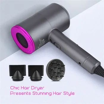 

Hair Dryer Compact & Lightweight Foldable Blow Dryer Quick Drying Travel Hair Blow Dryers Low Noise3 gears of wind hair care 30