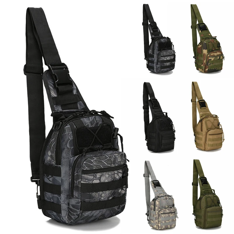 Carrier Chest Bag Shoulder Portable Holder 1pc 5L Outdoor Sports Military Climbing Hiking Daypack Sling