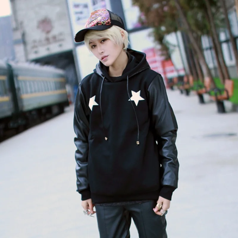 

Personalized hiphop hip-hop hiphop male with a hood pullover Men loose casual plus size sweatshirt