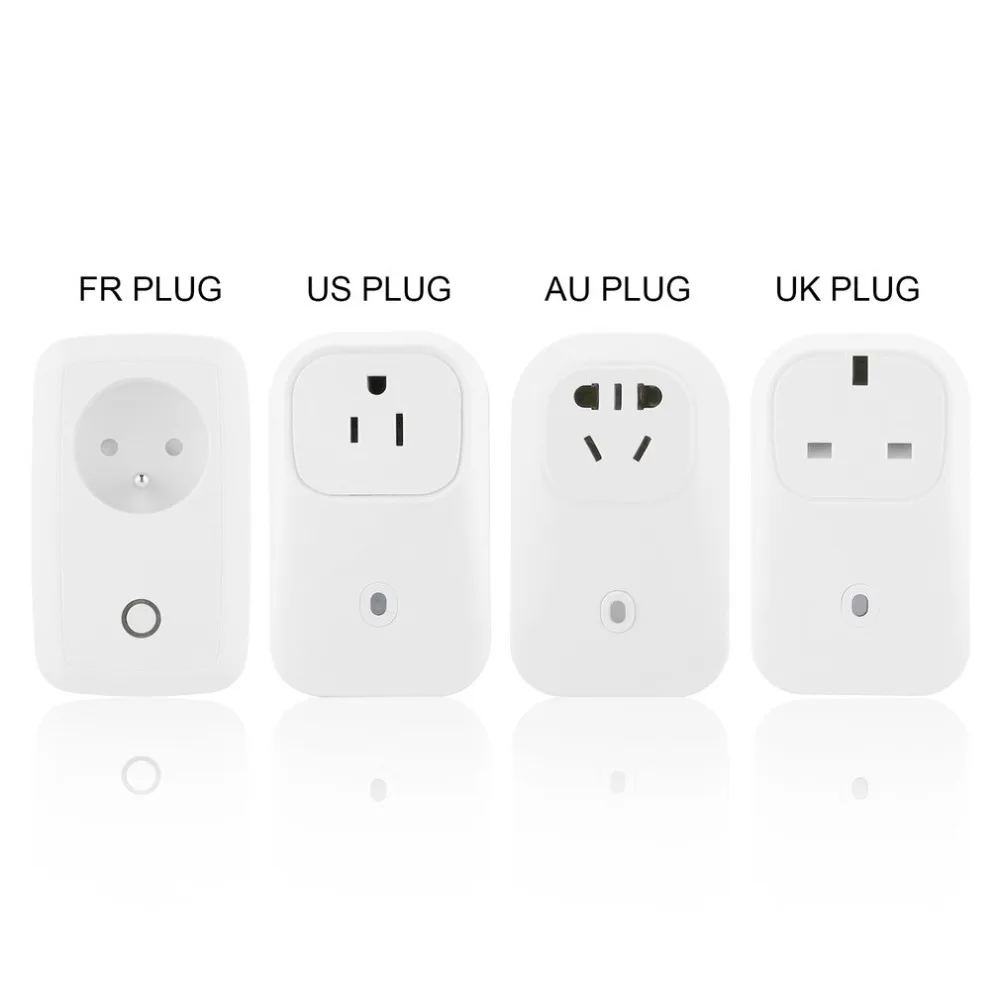 Wi-Fi Смарт гнездо Интеллектуальный Мощность Plug Дистанционное управление розетка, выключатель приложение синхронизации коммутатора для