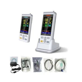

Handheld 3.5inch Vital Sign Monitor ,Hospital Vital Sign Monitor,Clinic Patient Monitor with NIBP,TEMP.SPO2,PR Medical Device