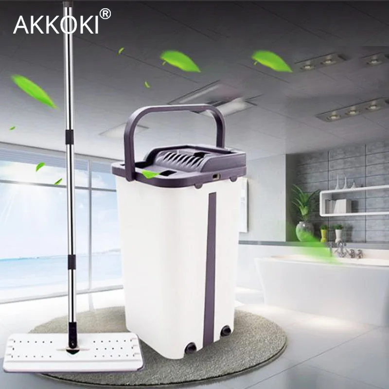 

Magic Automatic Spin Mop With Bucket Free Hand Washing Microfiber Cleaning Cloth Home Kitchen Wooden Floor Lazy Cleaner Tools