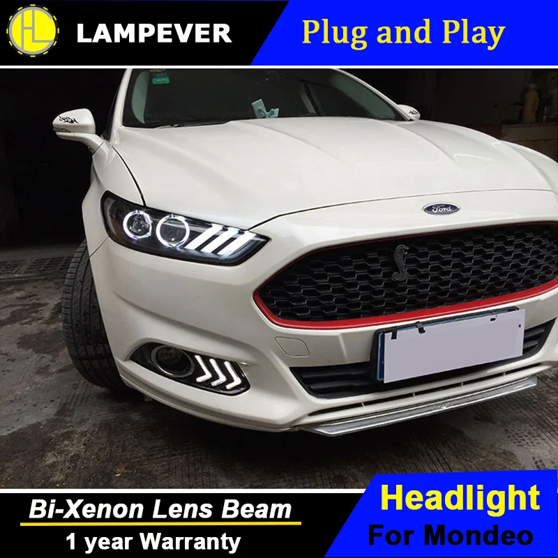 Фары Lampever для Mondeo 2013-2015 новые фьюжсветодиодный светодиодные фары оригинальные DRL