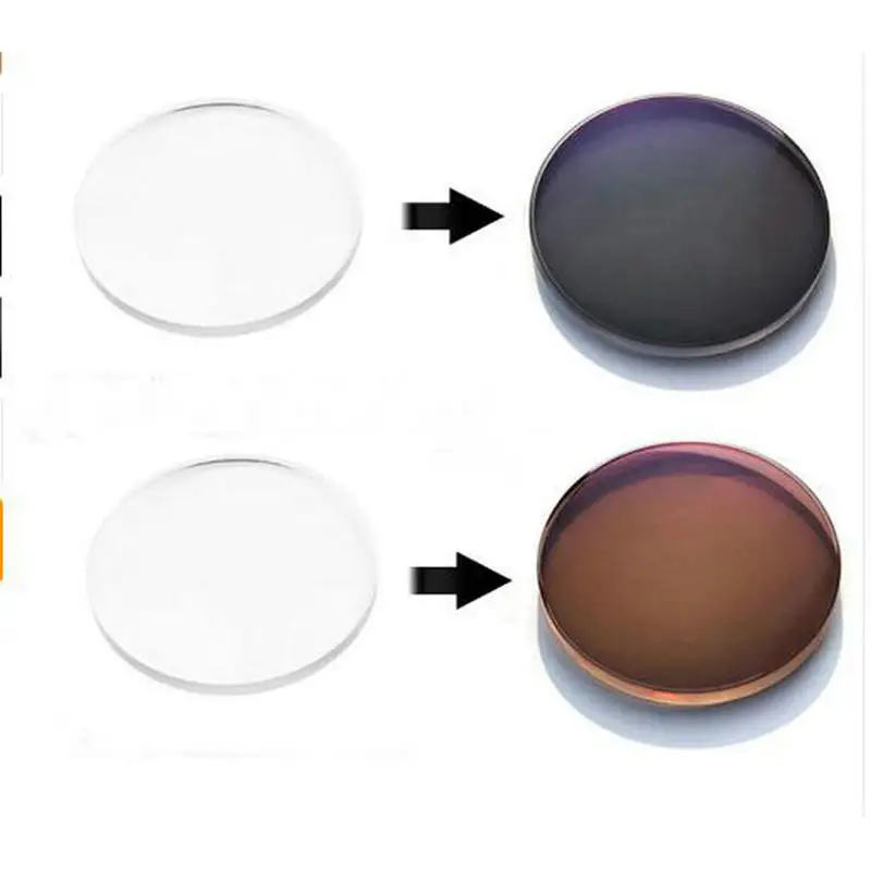 1.61 Index Prescription Photochromic Lenses Transition Grey Brown