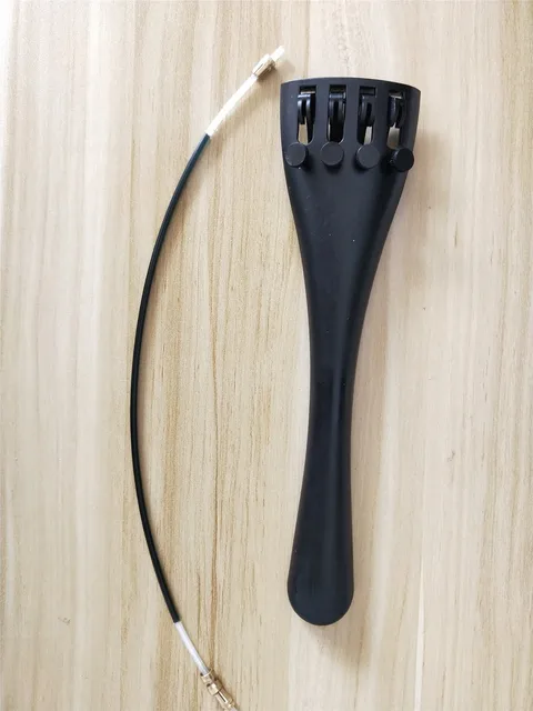 1 PC Quality Carbon Cello Tail Piece with 1 PC Nylon Cello Tail Gut from 1/4 1/2 3/4 to 4/4