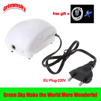 

2.5W EU/US Plug Flow 1.8L/Min Fish Tank Oxygen Increasing High Performance Noiseless Small Ultra Silent Air Pump 220V