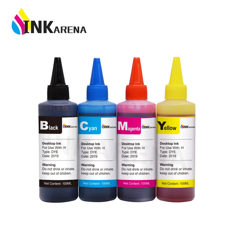INKARENA 655XL совместимый для hp 655 перезаправляемый картридж с чернилами hp Deskjet ink advantage 4625 4615 3525 5525+ 4 бутылки чернила для принтера