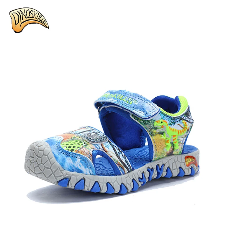 

Dinoskulls new 2019 summer kids shoes fashion beach sandals for boys girl toddler sandals kids 3D Dinosaur Sandals