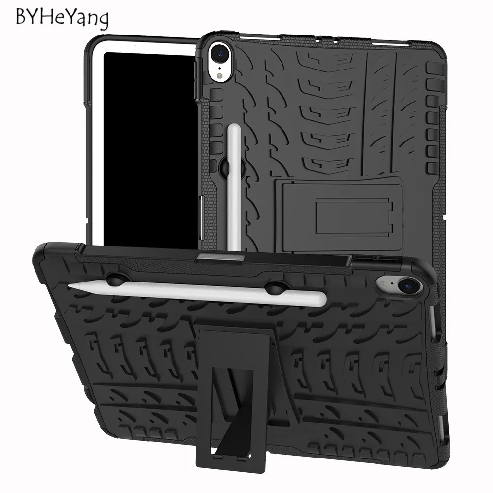 For iPad Pro 11 2018 Case for Pro11 Cover TPU+PC Silicone Kickstand Armor Stand Table Funda | Компьютеры и офис