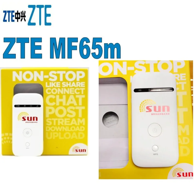 Лот из 500 шт ZTE MF65m 3G HSPA + точка доступа мобильный роутер Карманный WIFI
