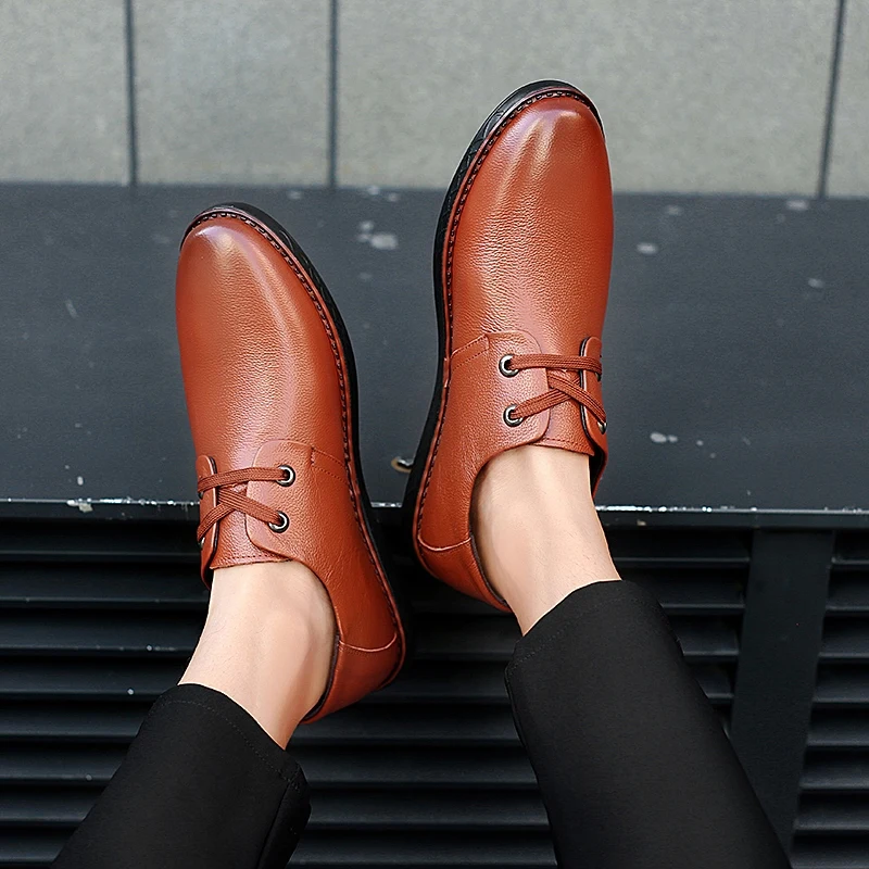 gentleman formal genuine leather men shoes italian luxury brand business male footwear party dress elegant oxford shoes for men (42)