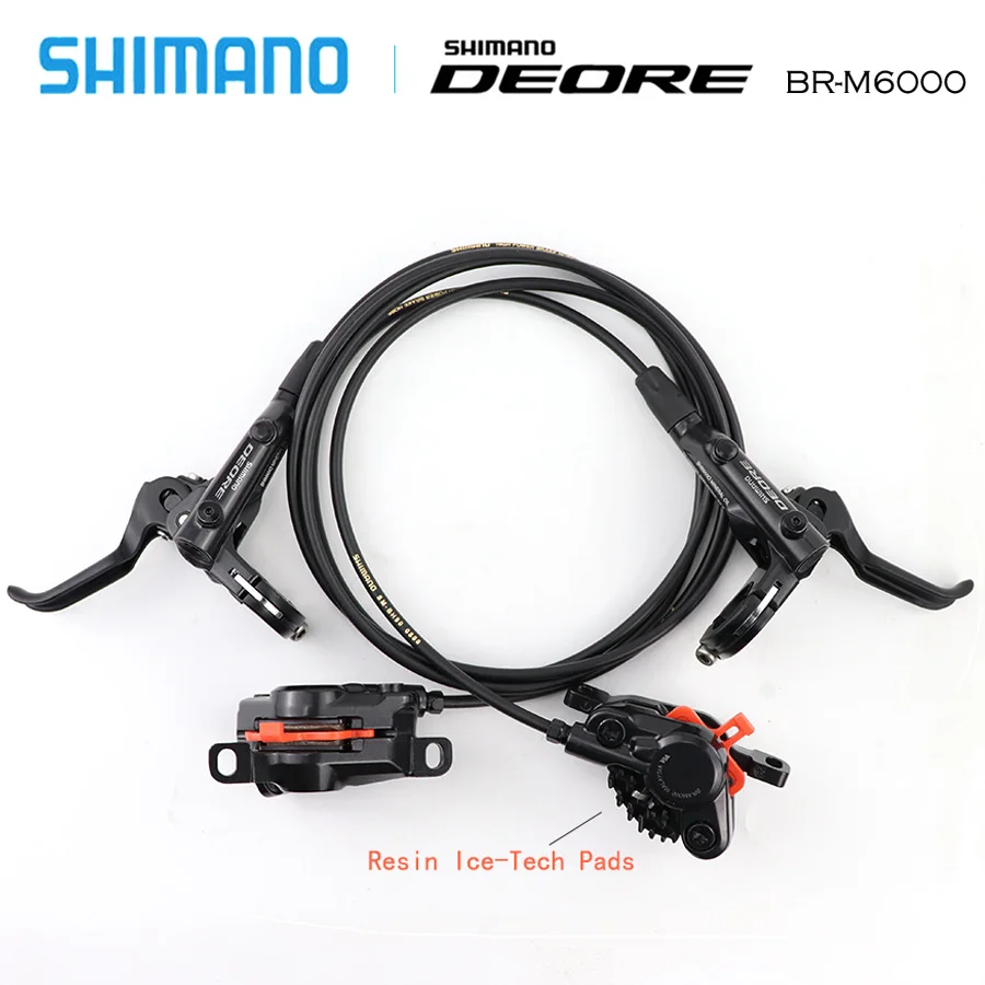 SHIMANO DEORE M6000 тормоз горных велосипедов гидравлическая Дисковый Тормоз MTB BR BL-M6000 DEORE тормоза 800/1000 1400/1500/1700 левый и правый