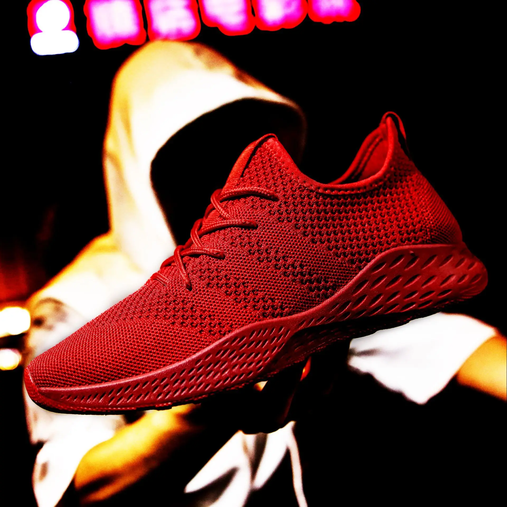 2019 новые уличные кроссовки для мужчин Лидер продаж дышащая сетка спортивная обувь красный черный серый мужские кроссовки мягкие мужские
