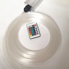 5 Вт RGB светодиодный волоконно-оптический Звездный потолочный комплект 100 шт. 0,75 мм 3 м с пультом дистанционного управления