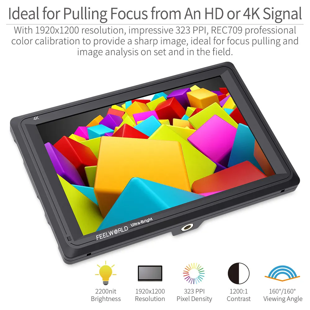 Feelworld FW279 7 Inch IPS 2200nits Camera Field