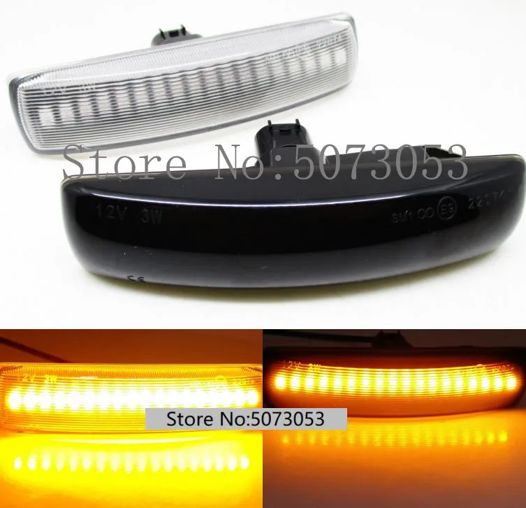 

2pcs Led Side Marker Turn Signal Light lamp For Land Rover Range Rover Discovery 3/4 04-14 Freelander 2 Sport