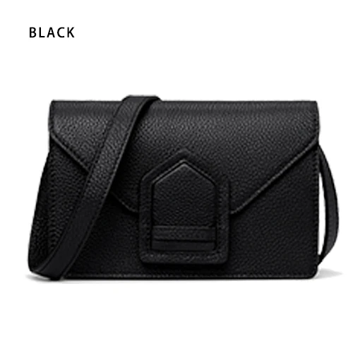 Дизайнерские сумки EIMORE, женские сумки известных брендов, натуральная кожа, женская сумка на плечо, высокое качество, модная женская сумка через плечо - Цвет: Черный