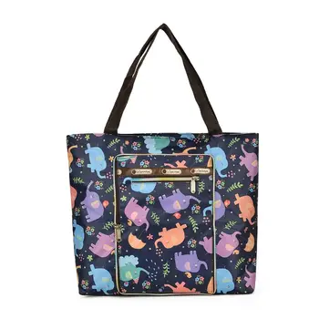 

7 Colors Handbags High Quality Nylon Ladies Shoulder Bags Women Tote Bag Printing Female Large Capacity Shopping Bags Big Size