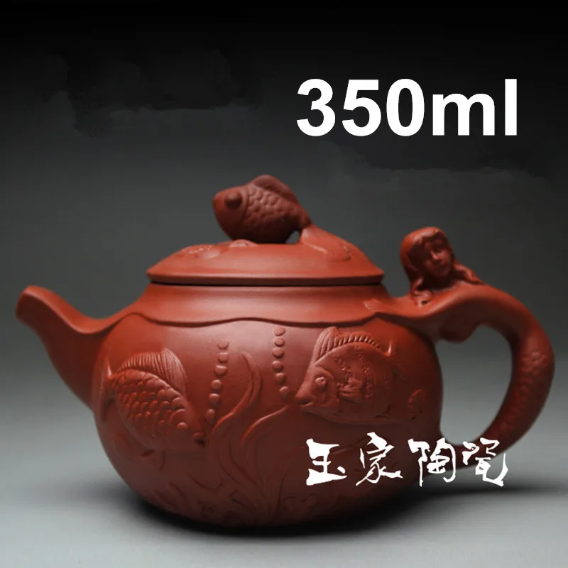

Chinese Porcelain Handmade Tea Pot 350ml Yixing Kung Fu Teapot Set Teapots Zisha Ceramic Sets Kettle Free Shipping