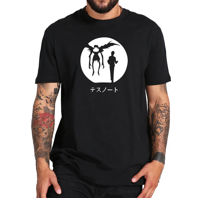 

Anime t shirt Death Note Popular Cartoon Fashion Summer Tops Homme High Quality Pure Cotton Streetwear t-shirt Leisure