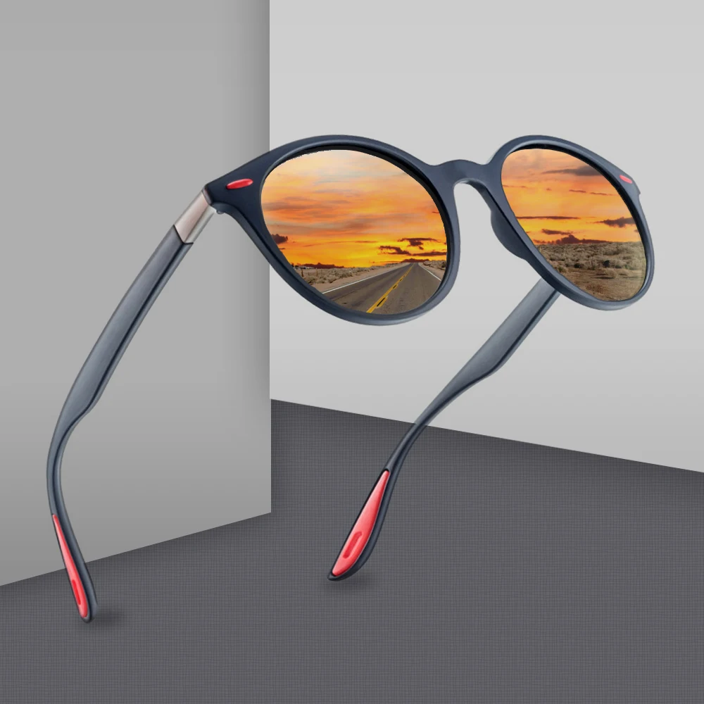 Brand Classic Retro Rivet Polarized Sunglasses Men Lighter Design Women Oval Frame UV400 Protection De Sol