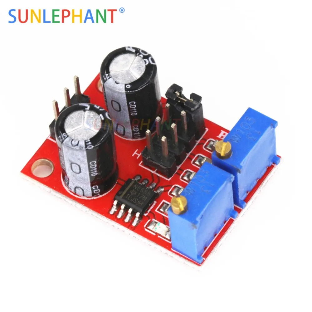 

NE555 Pulse Frequency Duty Cycle Adjustable Module Square Wave Signal Generator