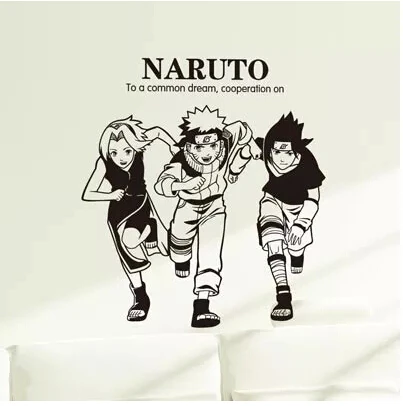 

The new naruto naruto sasuke creative animation cartoon wall wall post PVC wall of setting of the bedroom wall stickers