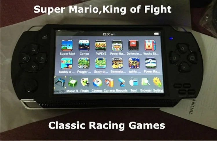 

FREE Built-in 5000 games, 8GB 4.3 Inch PMP Handheld Game Player MP3 MP4 MP5 Player Video FM Camera Portable Game Console fast