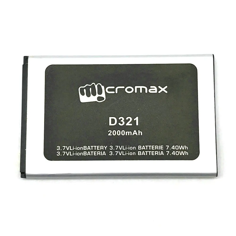 1 шт. высокое качество новый оригинальный D321 Аккумулятор для Micromax Bolt d321 A069