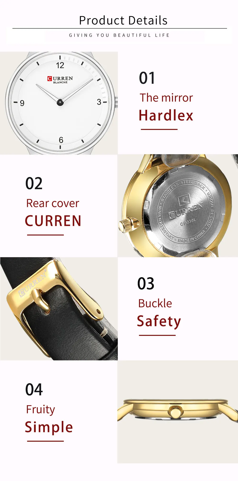 CURREN Women's Watches Fashion Ladies Watches For Women Bracelet Clock Dress Wristwatch Luxury Relogio Feminino Saati