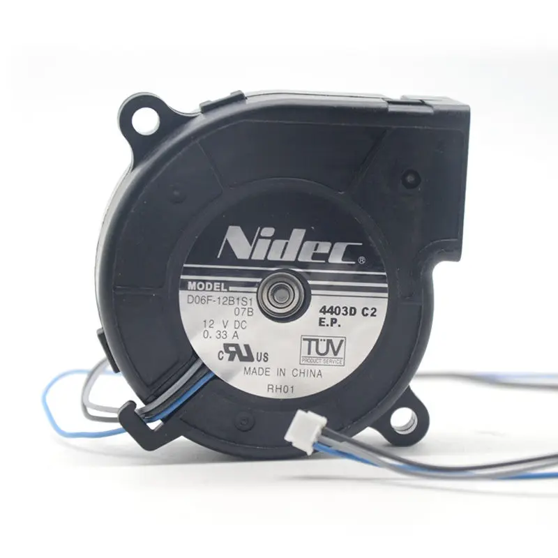 Для Nidec Вентилятор D06F 12B1S1 6 см 60 мм DC 12V 0.33A 3 контактный охлаждения проектора|fan lamp|fan