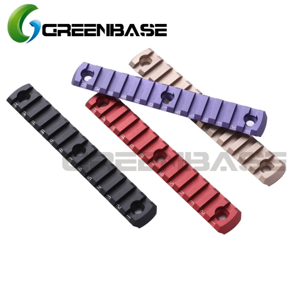 Greenbase ультратонкий 13 слотов MLOK Rail part AR15 M4 M16 Handguard Scope M-lok Picatinny 20 мм Тактический