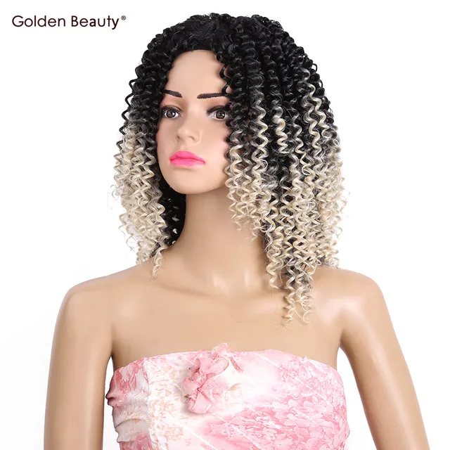 2pcs Pack 8 14inch Colored Jerry Curly Weave Bundles Synthetic Hair 2pcs Pack 8 14inch Colored Jerry Curly Weave Bundles Synthetic Hair Extensions Weaves For