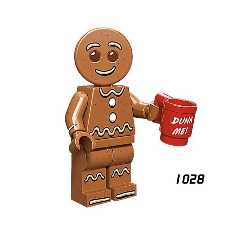 

Single Sale Super Heroes Star Wars 1028 ginger bread man Building Blocks Figure Bricks Toys kids gifts Compatible Legoed Ninjaed