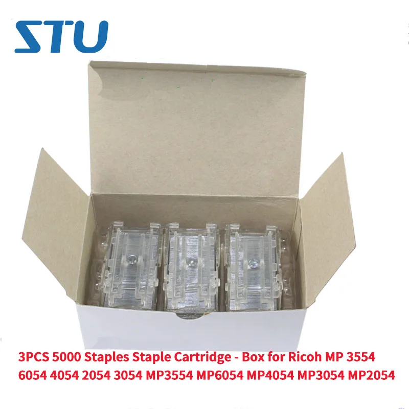 3pcs 5000 Staples Staple Cartridge Box For Ricoh Mp 3554 6054 4054