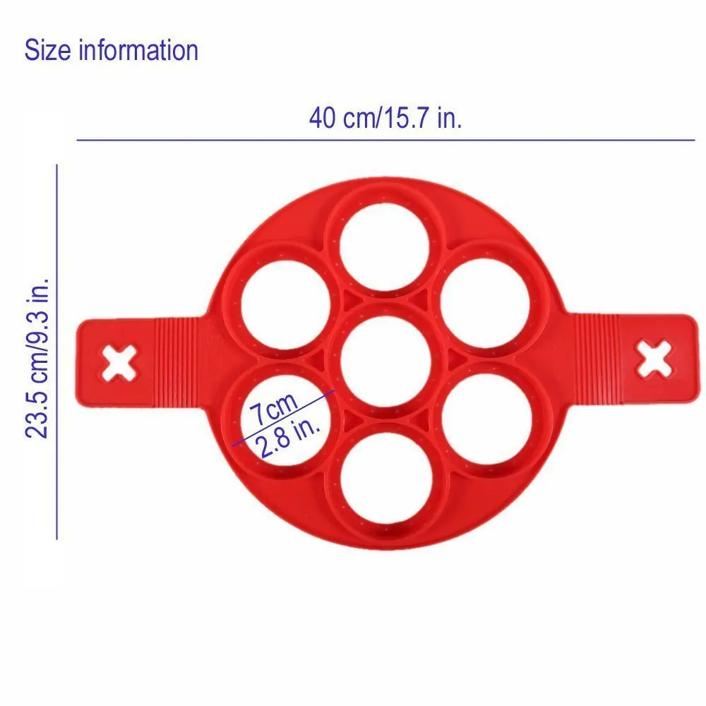 Заливная форма для блинов кольцо-делает для идеальных блинов, яиц, хеш-Браунов и пирожных в антипригарной силиконовая форма инструмента. Кухня формы для выпечки