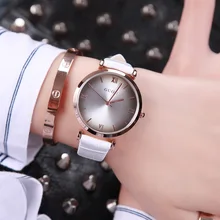 Classic Durable Original GUOU Brand Quartz Wrist Watches Wristwatch for Women Girls Ladies Black White Red 8149 OP001
