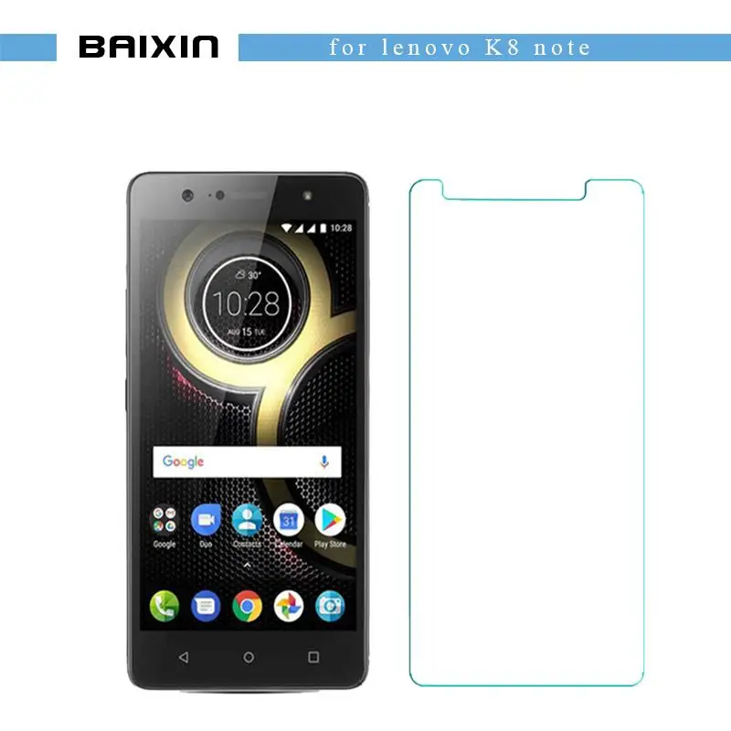 Baixin закаленное стекло для Lenovo K8 note ультратонкая Защитная пленка экрана 2.5D 9H с
