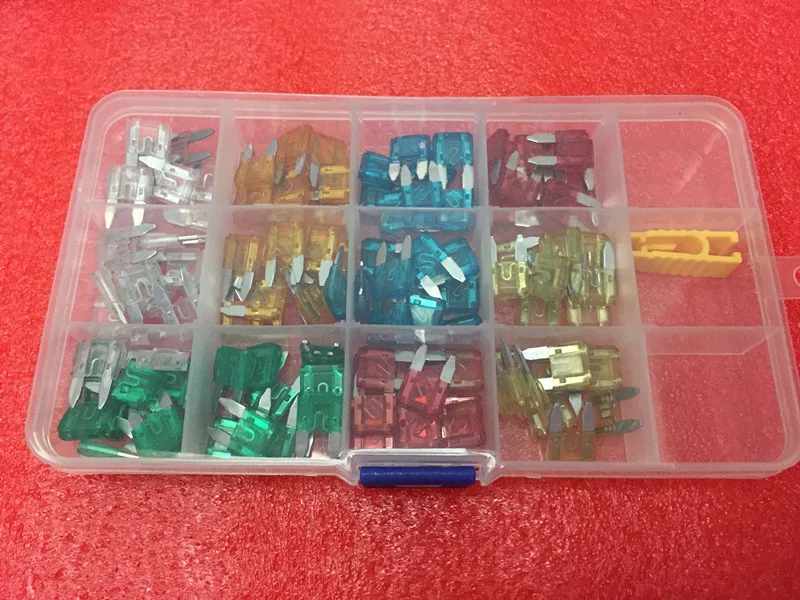 6kinds*20pcs=120pcs FUSES Kit MINI Blade Fuse Assortment Auto Car
