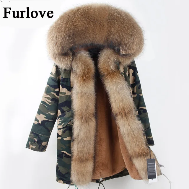 Womens Winter Jacket Women Coat Warm Jackets Real Raccoon