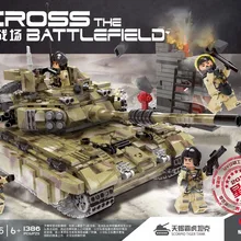 XINGBAO 06015 натуральная 1386 шт. военной серии скорпион танк тигр набор строительных блоков Кирпичи игрушки развивающие рождественские подарки