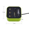 CHIPAL все в 1 комбо мульти-функциональный мини usb-хаб 3 Порты и разъёмы USB 2,0 разветвитель адаптер TF/SD/M2 MS MMC кард-ридер для ноутбука, настольного компьютера ► Фото 2/6