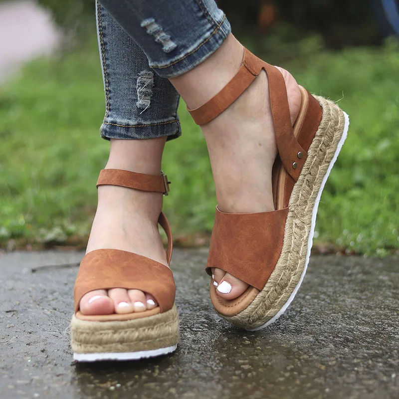

2019 Women Sandals Plus Size Wedges Shoes For Women High Heels Sandals Summer Shoes Flip Flop Chaussures Femme Platform Sandals