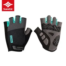 2018 SANTIC Bike Gloves Half Finger Cycling Gloves Men Short Mittens MTB Bycicle Gloves Riding Gants A Half Means Sport Gloves