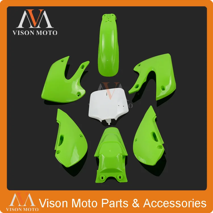 Complete Body Plastics Kits For Kawasaki Suzuki KLX110 2002 2013 KX65