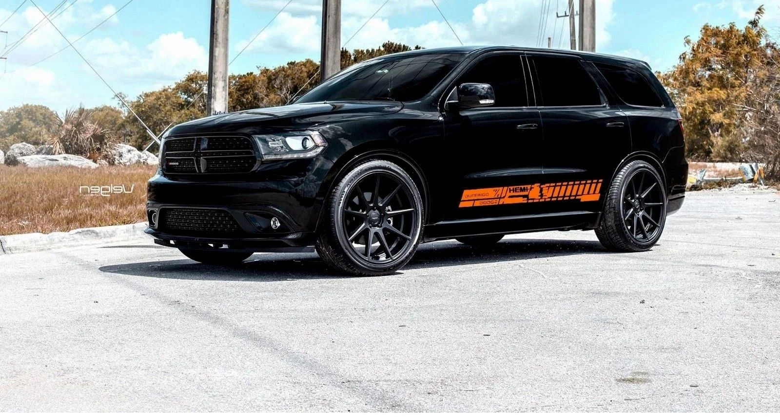 

For 1Set/2pcs Side Stripe Decal Graphic Sticker Kit for DODGE DURANGO 2010-2018 oracal style 2 Car styling